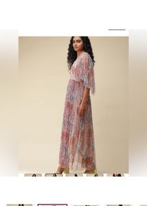 Label Ritu KumarPink Printed Maxi Dress