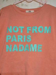 Oversized Peach Slogan Sweatshirt