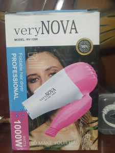 Nova Foldable Hair Dryer (1000W) Like New With Original Packing