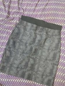 Gray Wash Mini Skirt