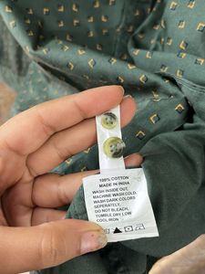Green Printed Shirt