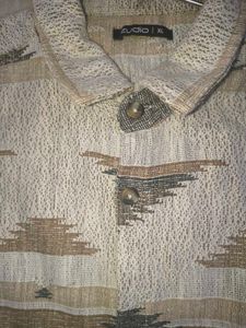 Patterned Button-Down Shirt