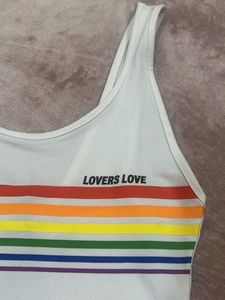 Rainbow Lovers Love Bodysuit (size- XS)