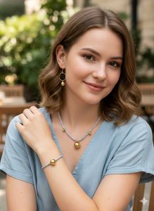 Elegant Gold Tone Jewelry Set