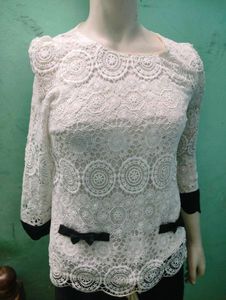 Beutiful Laced And Beads Top