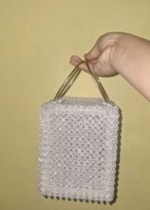 Bedazzled Crystal Grid Tote