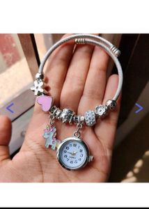 Korean Pandora Charm Bracelet With Watch