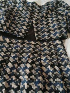 Patterned Midi Dress