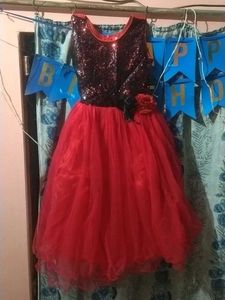 Sparkly Red Party Dress