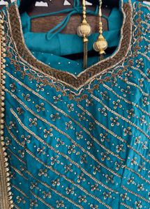 Brand New Designer Embroidered kurta Lehenga Set