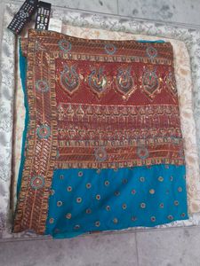 Beautiful Elegant Heavy Partywear Saree