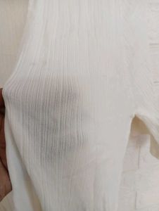 Elegant White Open Shirt