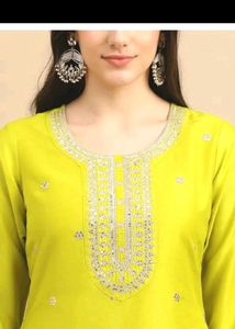 New/Unused Embroidered Kurta Set With Dupatta