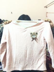Cute Pink Long Sleeve Top