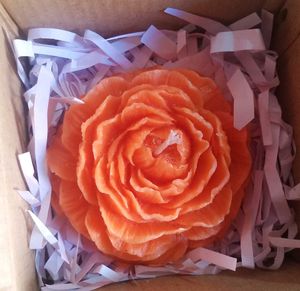 Orange Rose Candle