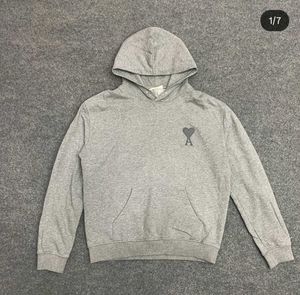 Gray AMI Paris Hoodie