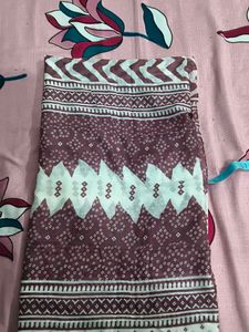 Mauve Printed Kurti Set