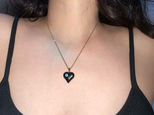 Heart Evil Eye Pendant