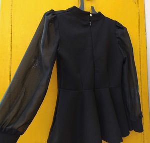 Women&#39;s Fit And Flare Peplum Top