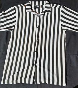 Striped H&M Button-Down Shirt
