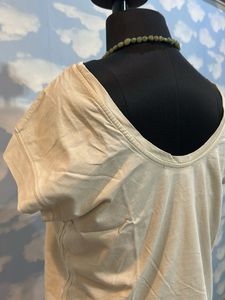 Distressed Cream T-Shirt