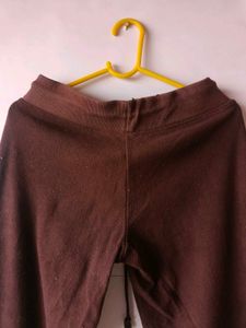 brown high-waist sweatpants/gym pant