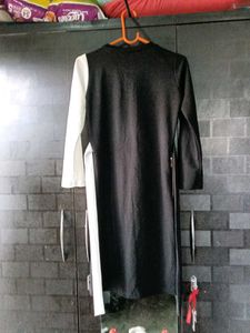 Black and White Color Block Dress