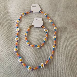 Daisy Beaded Jewelry Set