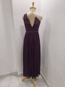 Elegant Purple One-Shoulder Dress