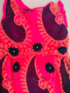 Girls Fully Embroidered Dress
