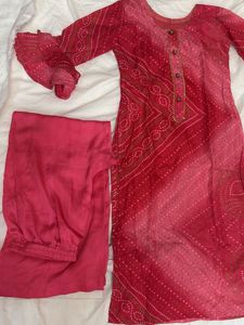 3 Piece Ruffled Sleeved Suit Set With Palazzo