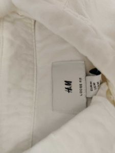 H&amp;M White Casual Shirt