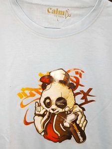 Calm Panda Graphic T-shirt