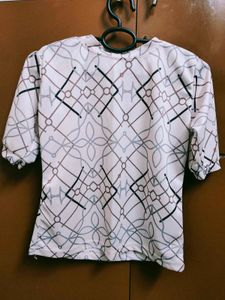 Stylish Pink Printed Top