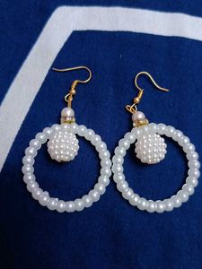 Pearl Hoop Earrings