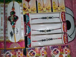 Rakhi Pack Of 17 Beautiful 😻 ❤️ 🤩