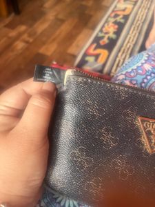 Guess Brown Logo Mini Bag
