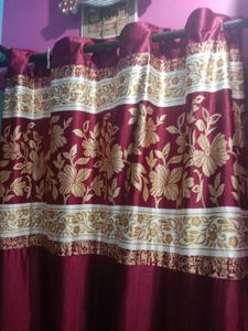 Elegant Maroon Curtains