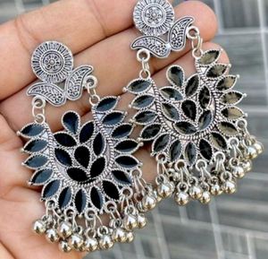 Elegant Oxidised Earrings(Pck Of 4)