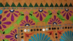 Embroidered Textile Art (Desi Kathiyawadi)
