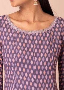 Indya Purple Printed Kurta
