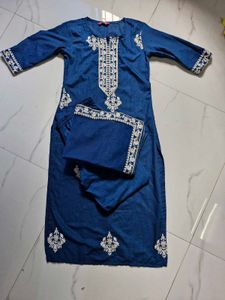 Daily Wear Kurti Pant And Dupatta Set