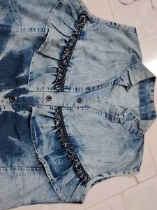 Vintage Denim Sleeveless Top