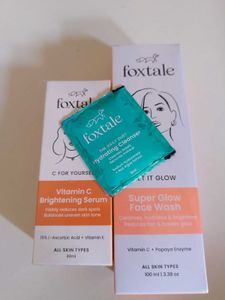 Foxtale Vit C Serum And Papaya Facewah
