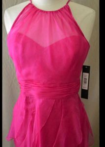 Pink Sheath Midi Dress