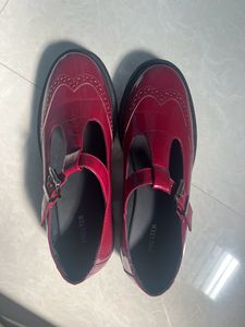 Viral Theater Cherry Red Chunky Loafers 🥀