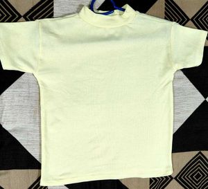 Butter Yellow Mock Neck Top 🧈💛