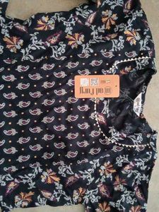 Floral Print Tie Waist Midi Dress
