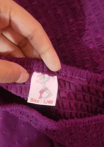 Purple Tiered Midii Dress