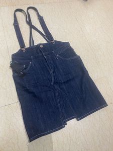 Denim Dungree Skirt